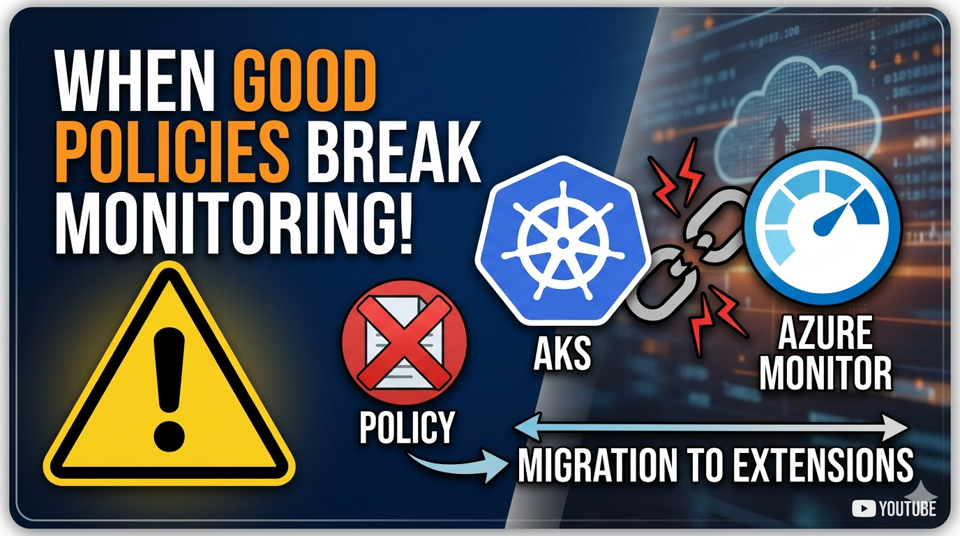 When Good Policies Break Monitoring: How an Azure Policy Silently Broke Our AKS Pipeline
