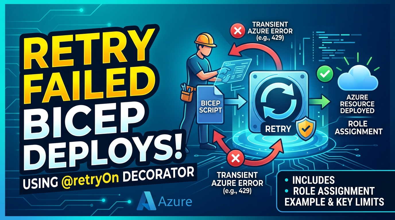 Retrying Bicep Resource Deployments with the @retryOn Decorator