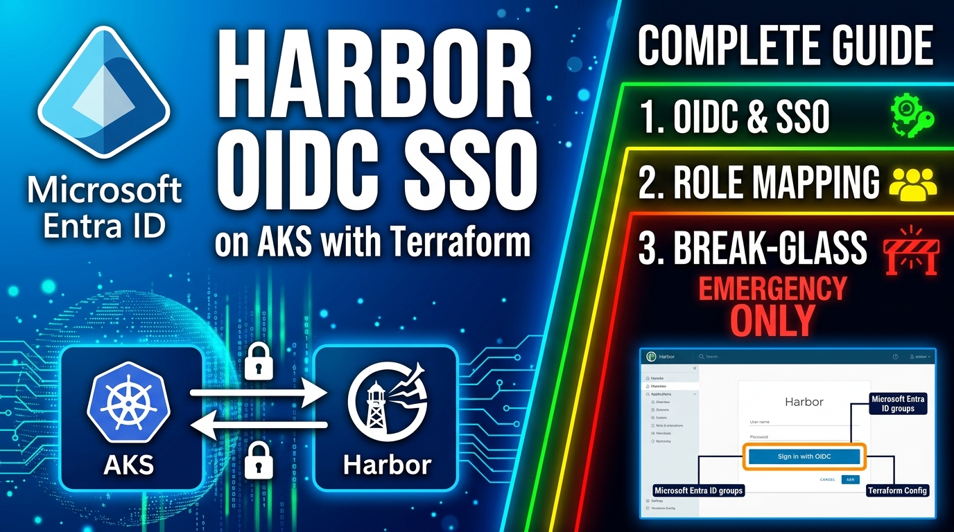 Add Microsoft Entra ID OIDC SSO to Harbor on AKS