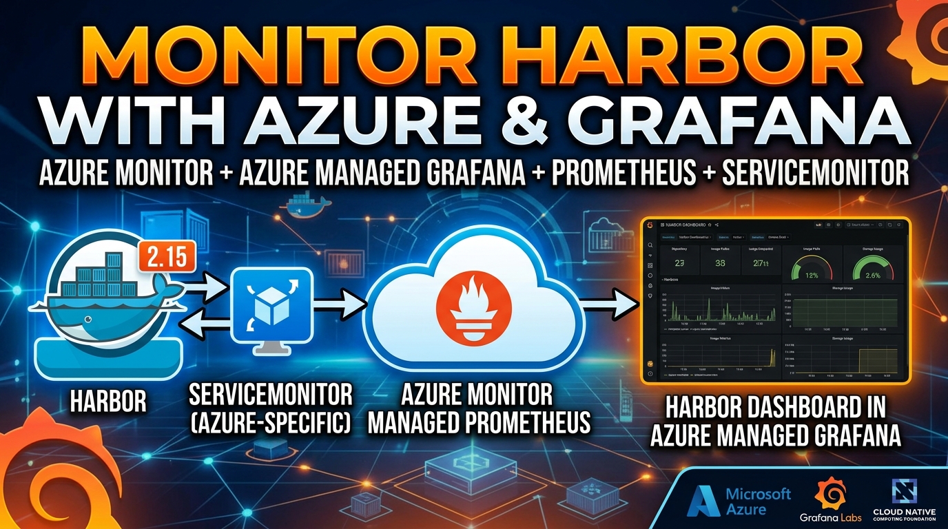 Monitoring Harbor with Azure Monitor and Azure Managed Grafana